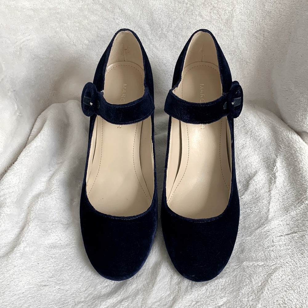 Marc Fisher Blue Suede Pumps
